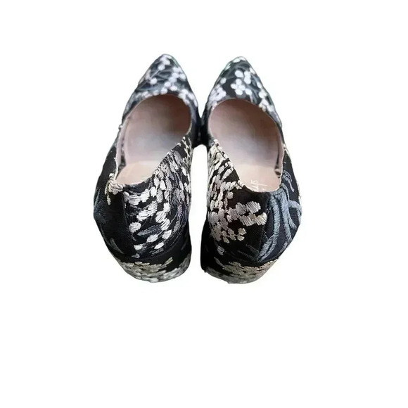 Shelly’s London chunky heels point toe floral brocade 7.5 - Picture 6 of 8